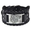 Amazon European and American simple wide cowhide stainless steel bracelet titanium steel punk men's genuine leather bracelet ring 111 Application Scenario